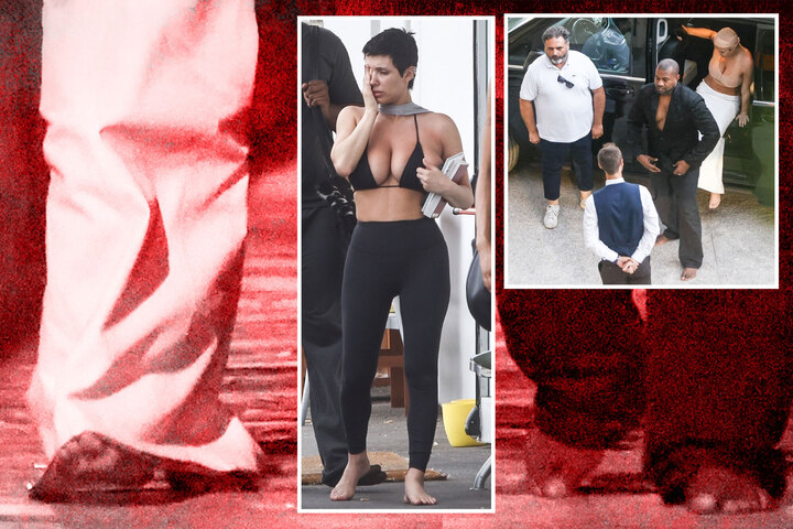 Kanye West and Bianca Censori go barefoot to prove his power